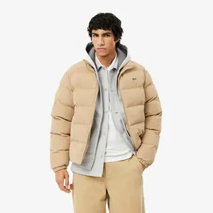 Мужская вельветовая куртка-пуховик Lacoste, бежевый, арт. BH2890