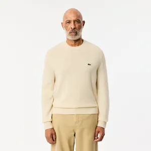 Мужской шерстяной свитер Lacoste, бежевый, арт. AH2916
