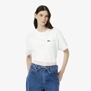Женская футболка Lacoste из органического хлопка, белый, арт. TF9595