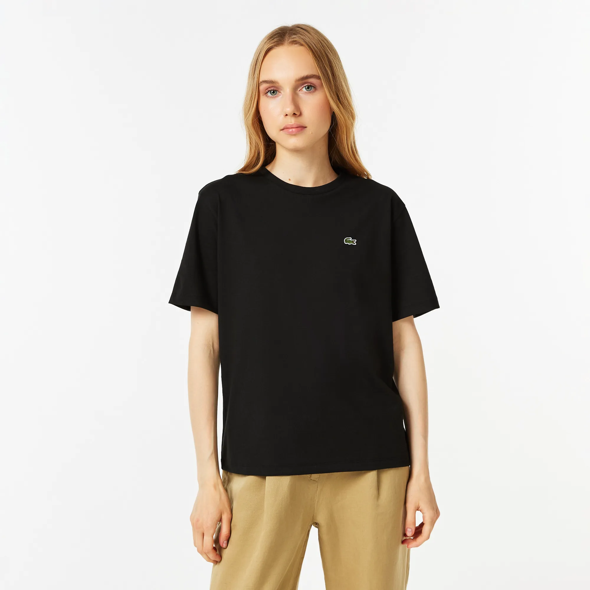 Женская футболка Lacoste, черный, арт. TF5441