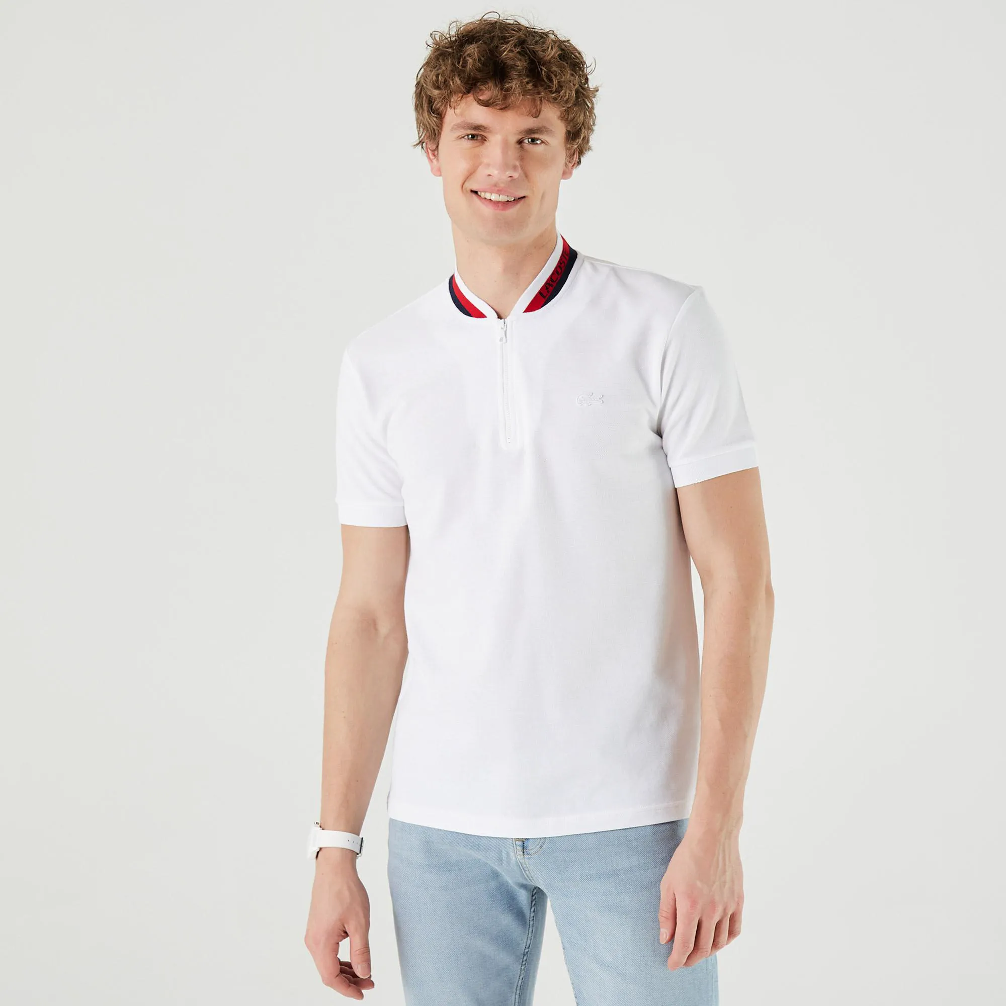 Мужское поло Lacoste Regular Fit, белый, арт. PH0242