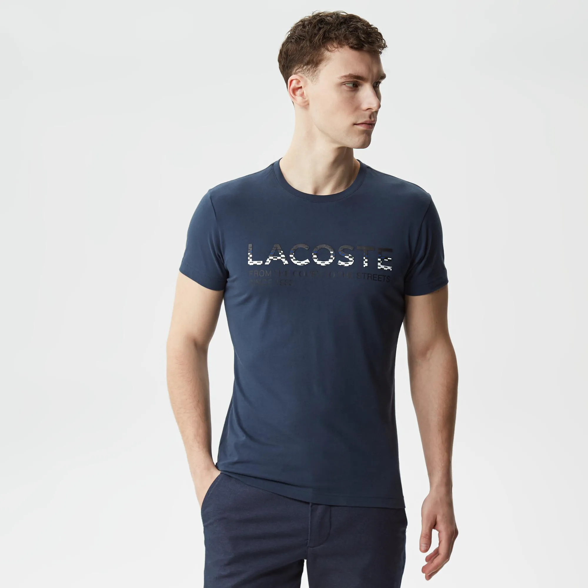 Мужская футболка Lacoste Regular Fit, синий, арт. TH0306