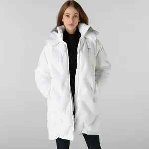 Женское стеганое пальто Lacoste, белый, арт. BF2175R