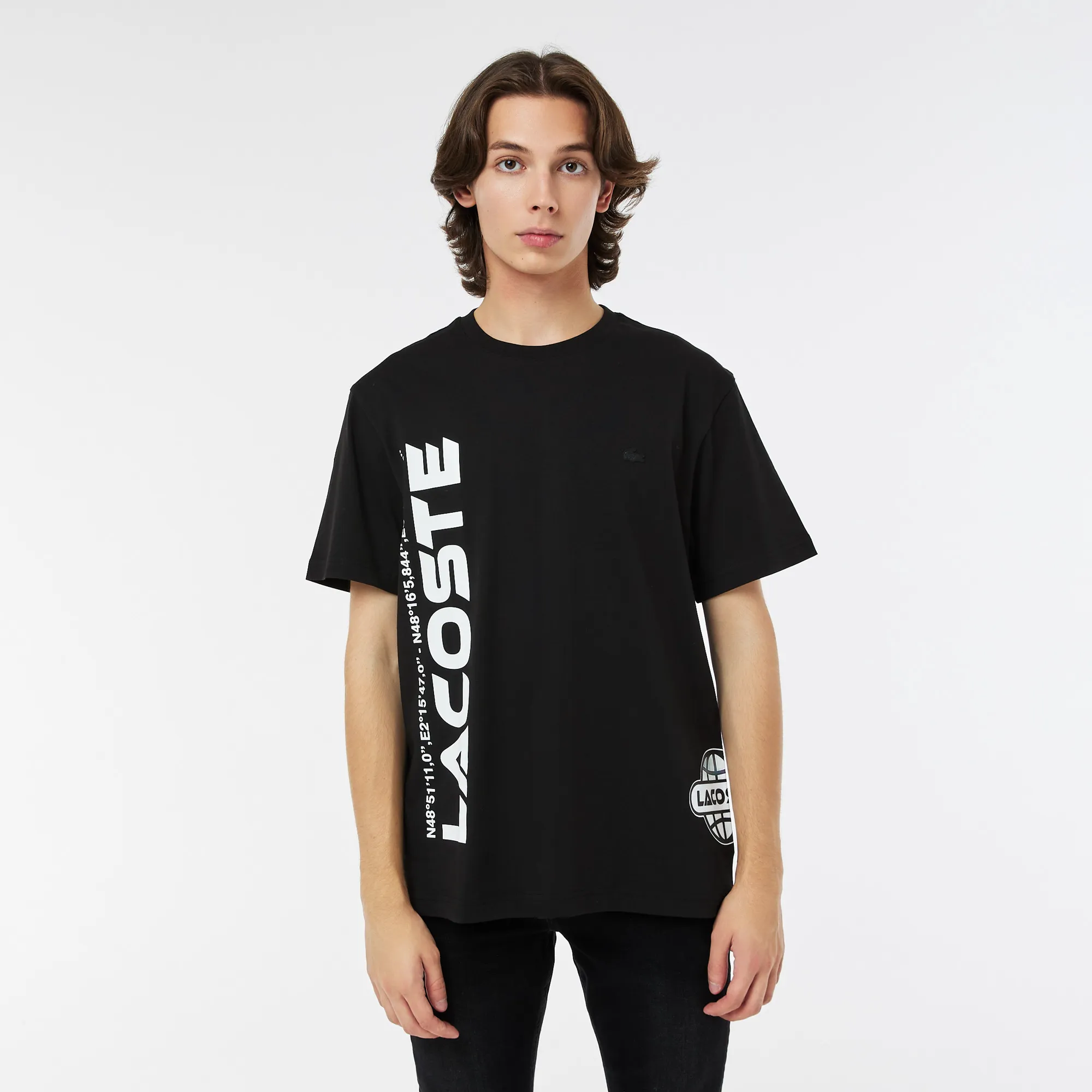Мужская футболка Lacoste Relaxed Fit, черный, арт. TH2404