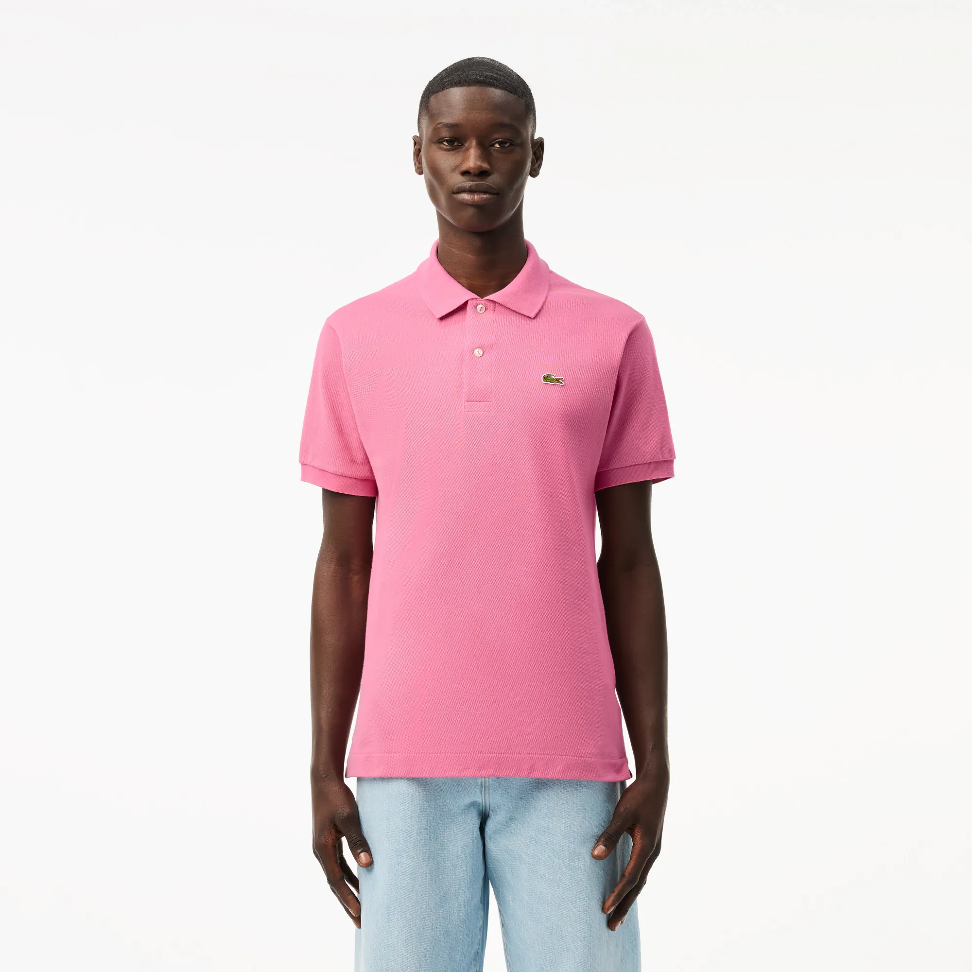 Мужское поло Lacoste L1212 Classic Fit, розовый, арт. L1212
