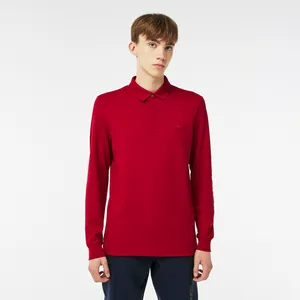 Мужское поло Lacoste с длинными рукавами, красный, арт. PH2481