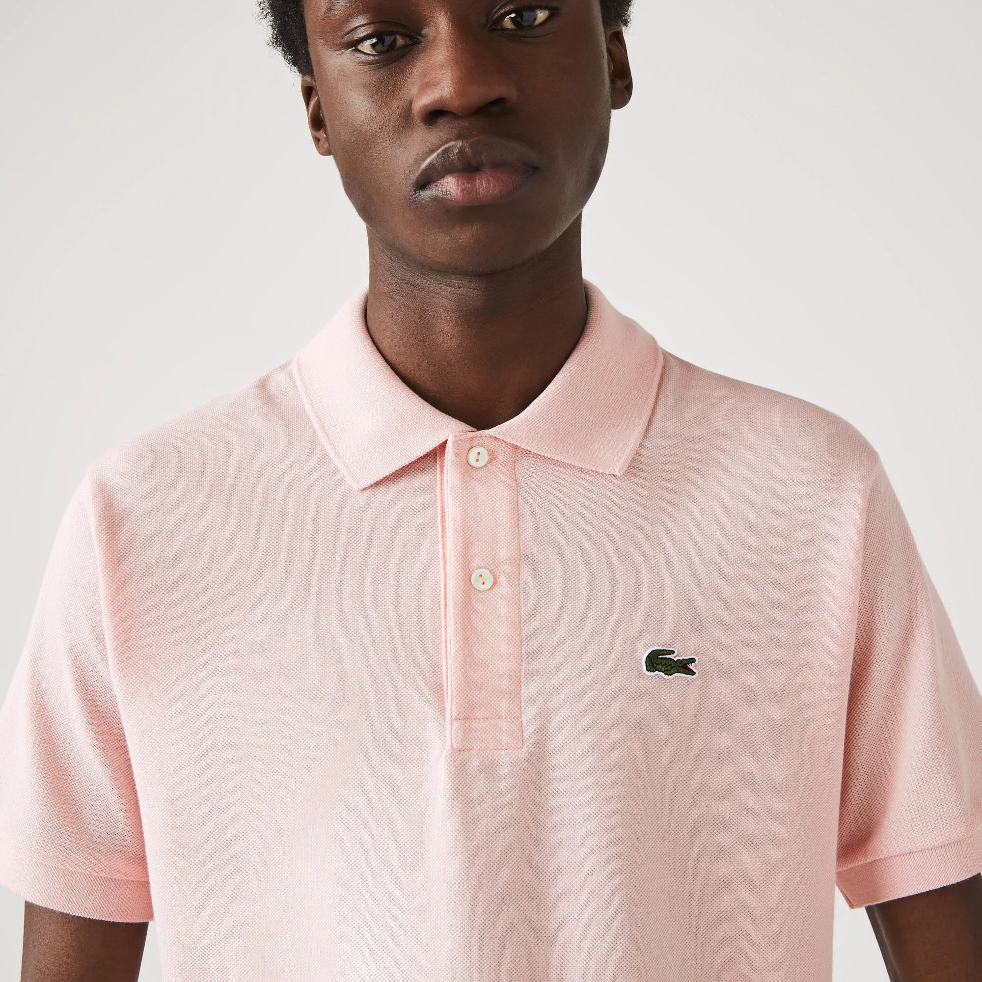 Мужское поло Lacoste L1212 Classic Fit, розовый, арт. L1212