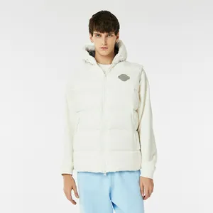 Мужская стёганая жилетка Lacoste с капюшоном, белый, арт. BH2406R