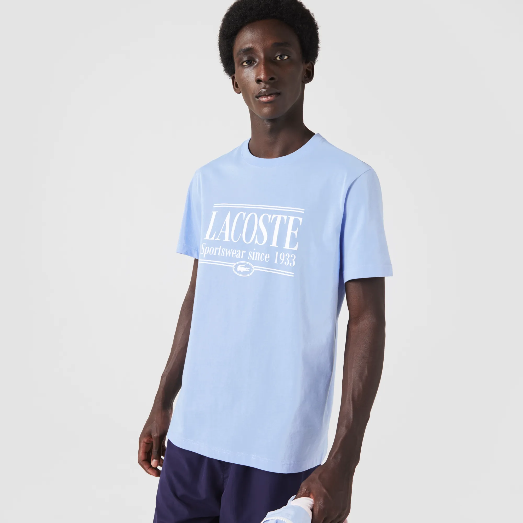 Мужская футболка Lacoste Regular Fit, голубой, арт. TH0322