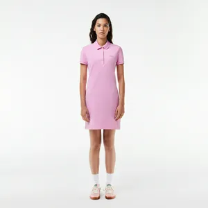 Женское платье-поло Lacoste Slim Fit, розовый, арт. EF5473
