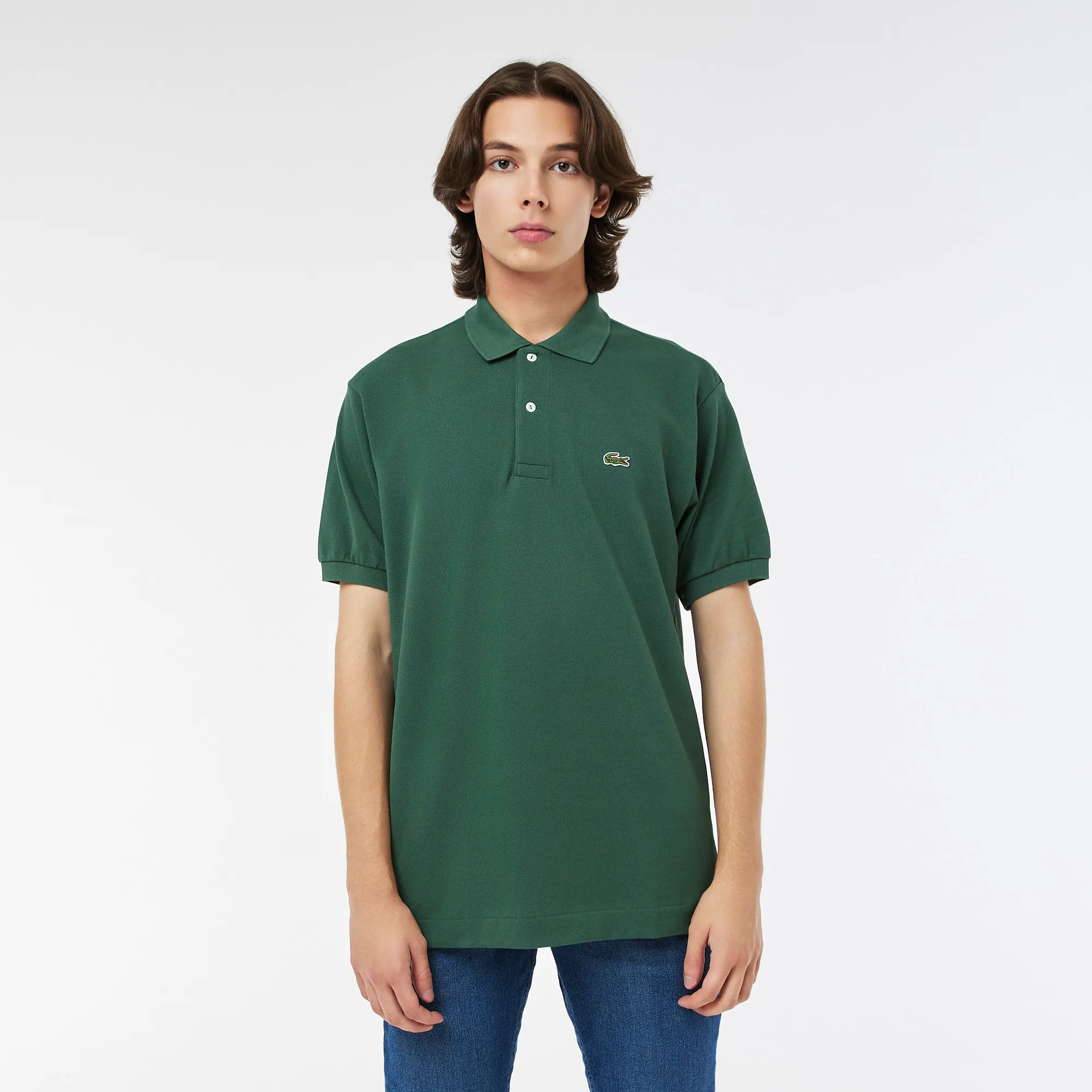 Мужское поло Lacoste Classic Fit, зеленый, арт. L1212