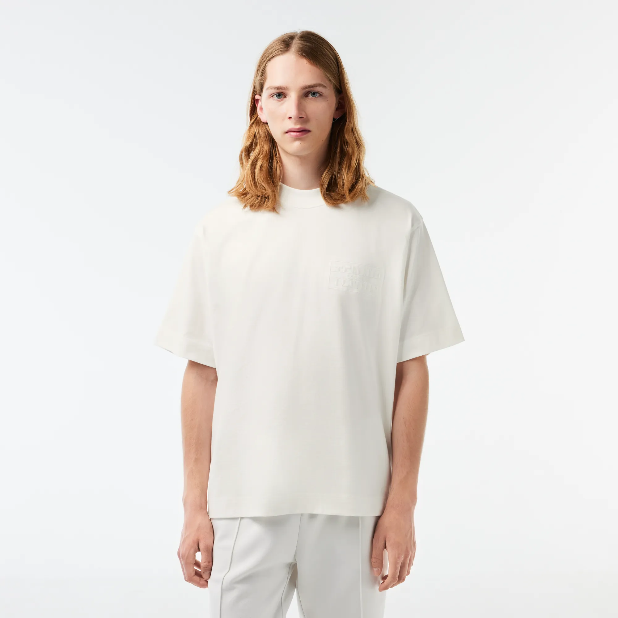 Мужская футболка Lacoste Loose Fit, белый, арт. TH2504
