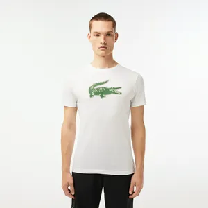 Мужская футболка Lacoste с принтом, белый, арт. TH2042