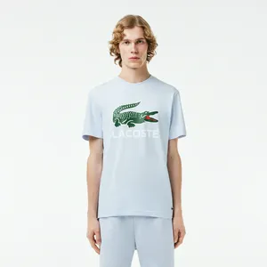 Мужская хлопковая футболка Lacoste, голубой, арт. TH1285