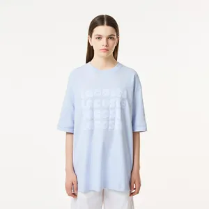 Женская футболка Lacoste, голубой, арт. TF0412