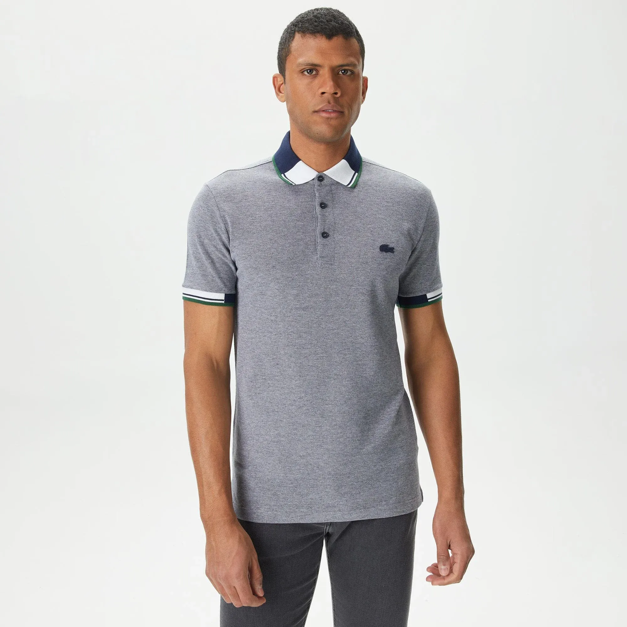 Мужское хлопковое поло Lacoste, синий, арт. PH0424