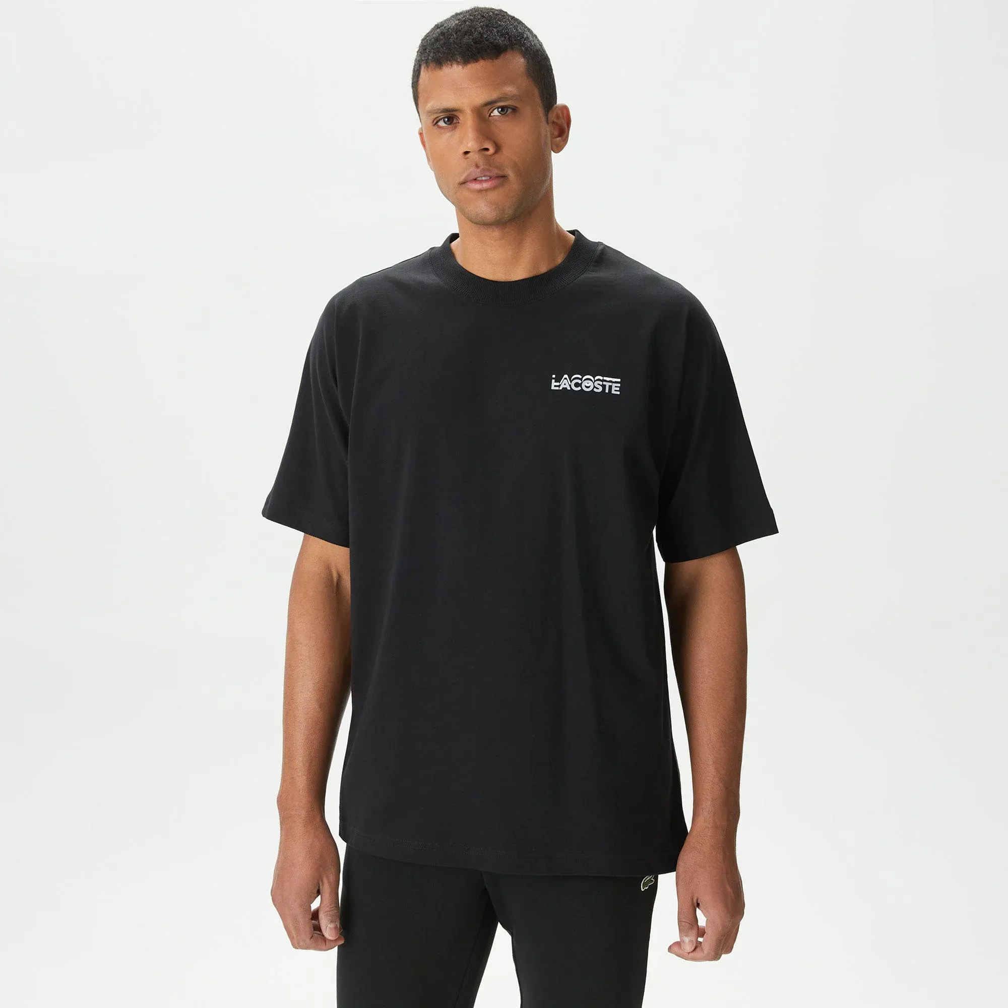Мужская футболка Lacoste, черный, арт. TH0407