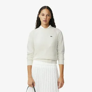 Женская флисовая толстовка Lacoste Loose Fit, белый, арт. SF9202