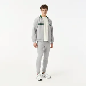 Мужские спортивные брюки Lacoste из эластичного хлопка, серый, арт. XH0508