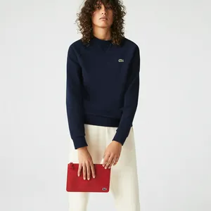 Клатч Lacoste на молнии из тисненой кожи, красный, арт. NF3686HZ