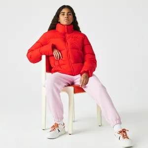 Женская стеганая куртка Lacoste, красный, арт. BF0014
