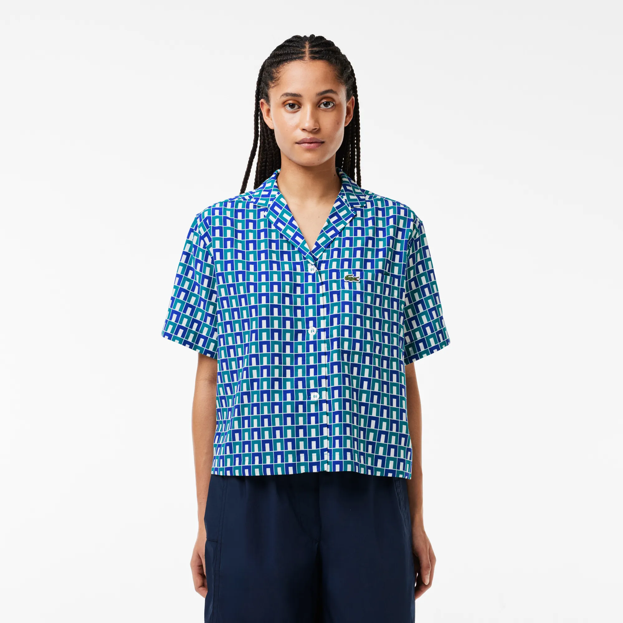 Женская рубашка Lacoste OVERSIZED, разноцветный, арт. CF6910