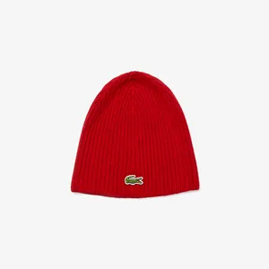 Вязаная шапка Lacoste Unisex, красный, арт. RB2191