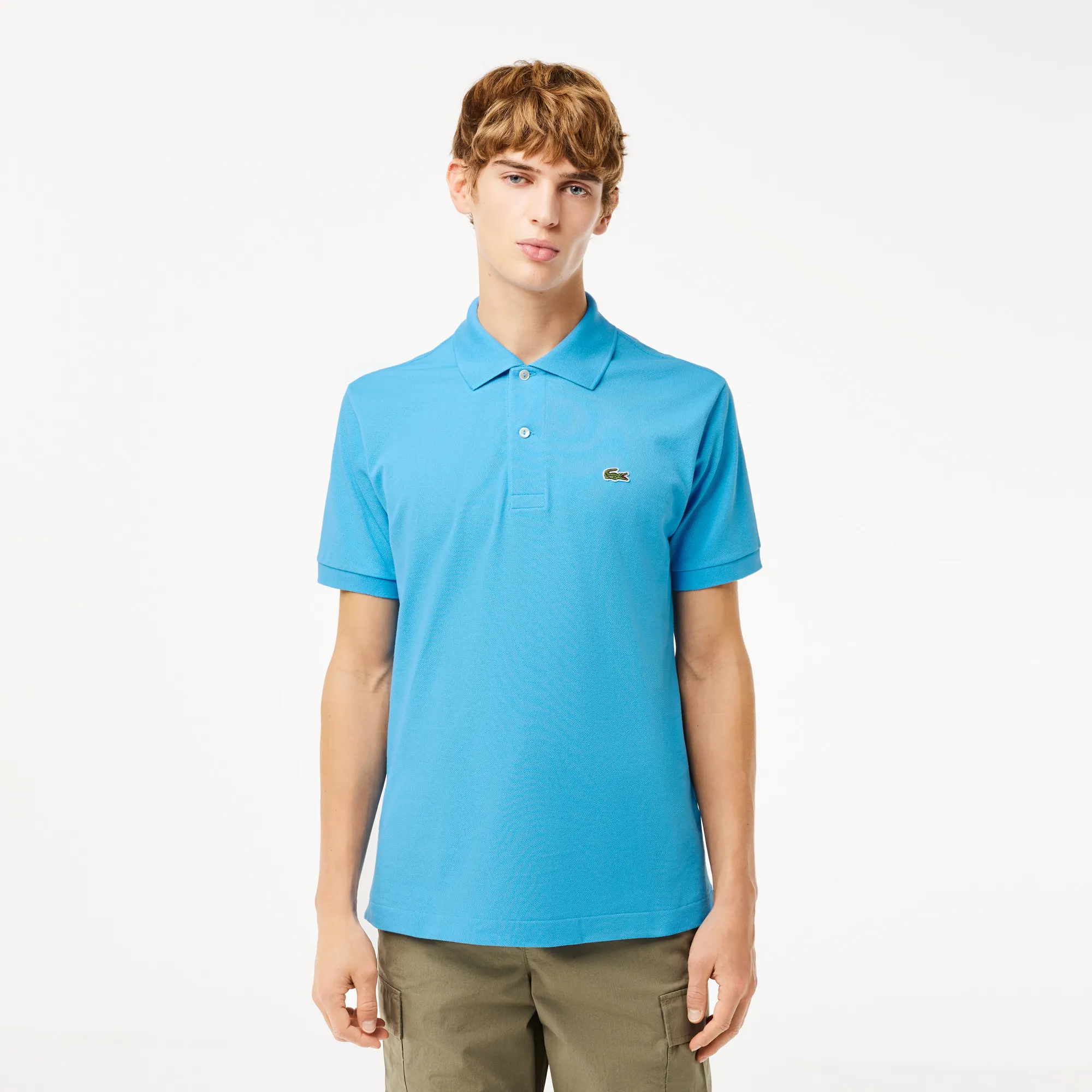 Мужское поло Lacoste Classic Fit, голубой, арт. L1212