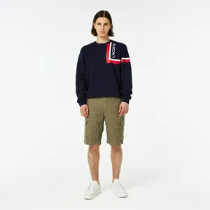 Мужские шорты Lacoste с карманами по бокам, зеленый, арт. FH0257