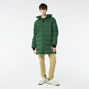 Мужская утеплённая куртка Lacoste с капюшоном, зеленый, арт. BH2432