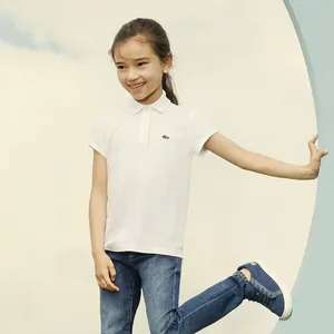 Детское поло Lacoste, белый, арт. PJ3594