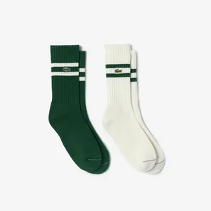 Мужские высокие хлопковые носки Lacoste Terry Sole, зеленый, арт. RA6842
