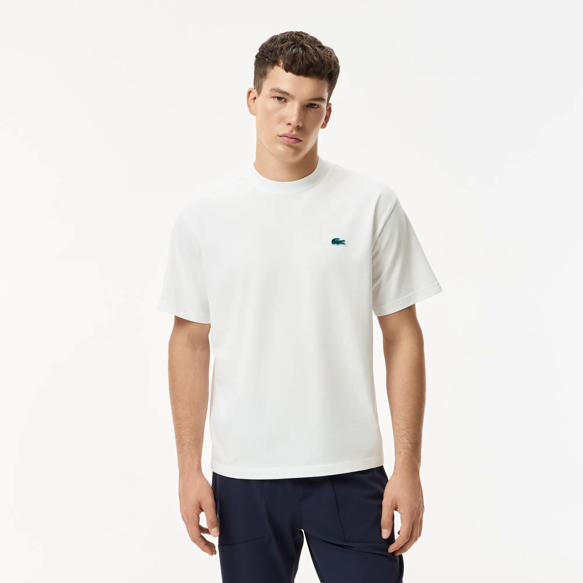 Мужская футболка Lacoste Classic Fit из органического хлопка, белый, арт. TH5505