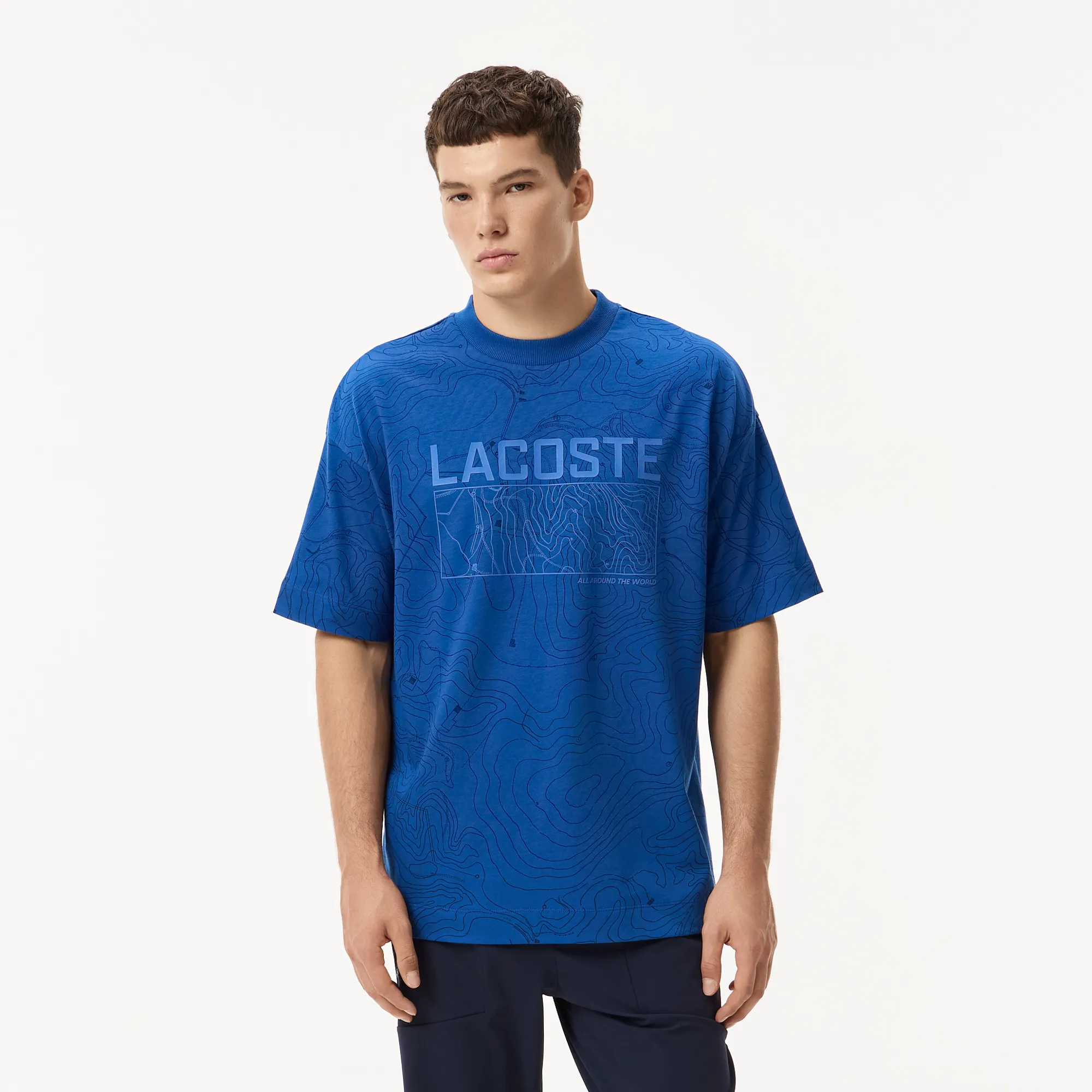 Мужская футболка Lacoste OVERSIZE FIT, синий, арт. TH2611R
