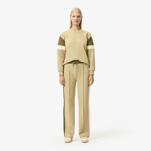 Женские хлопковые спортивные брюки Lacoste, бежевый, арт. XF2610