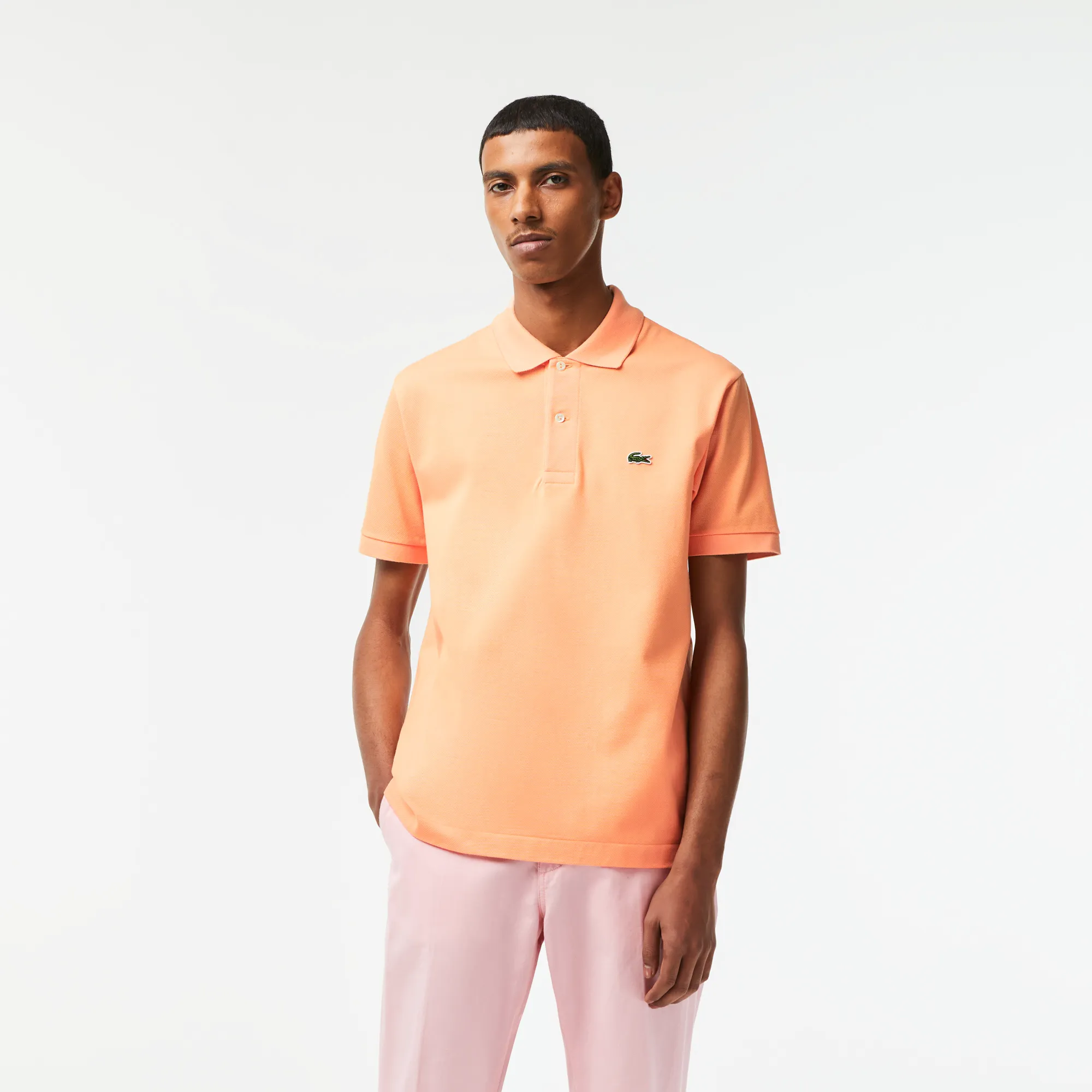 Мужское поло Lacoste Classic Fit, оранжевый, арт. L1212