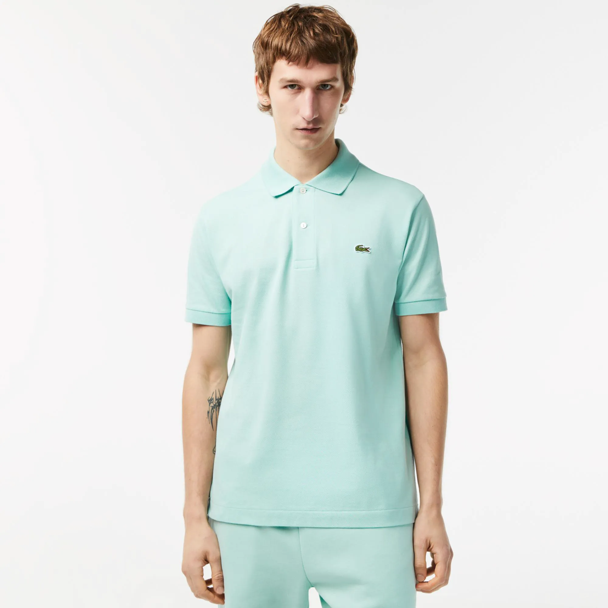 Мужское поло Lacoste Classic Fit, голубой, арт. L1212