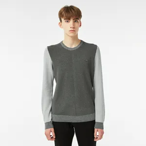 Мужской хлопковый свитер Lacoste, серый, арт. AH2417