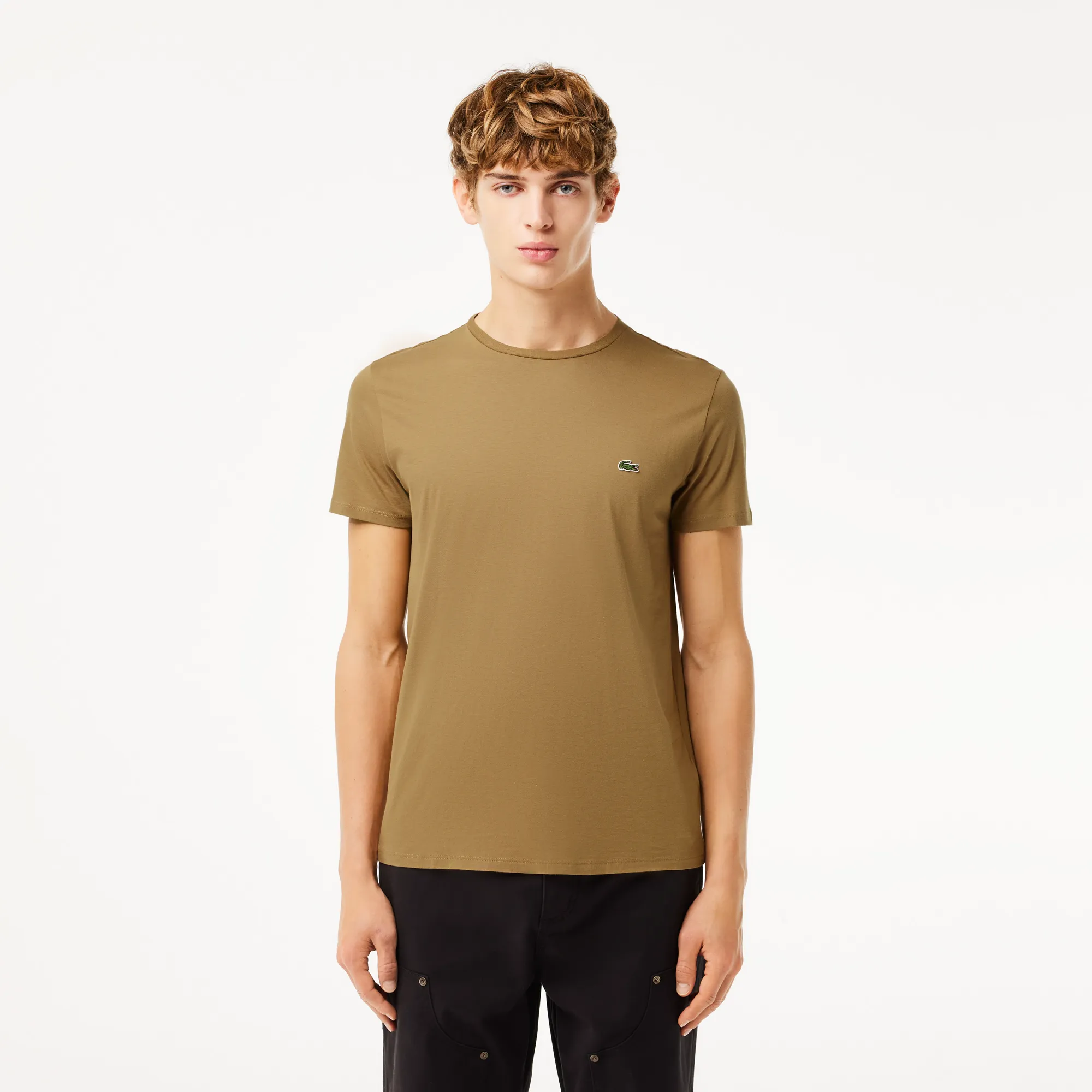 Мужская футболка Lacoste Regular Fit, коричневый, арт. TH6709