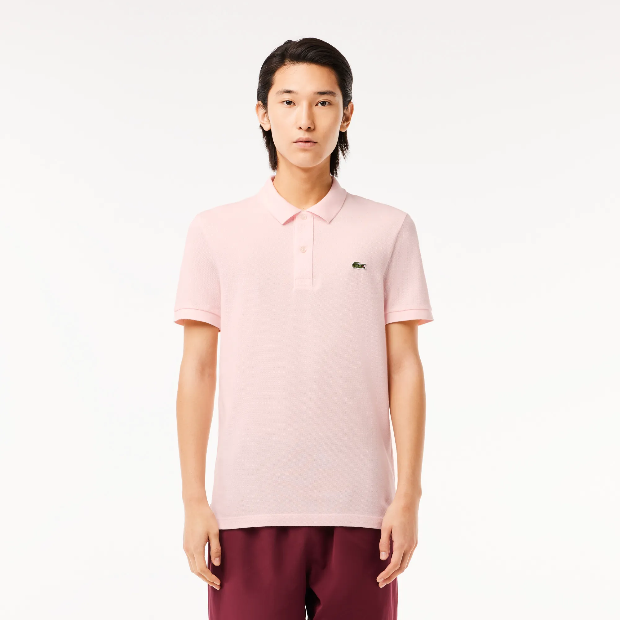 Мужское поло Lacoste L.12.12 Slim Fit, розовый, арт. PH4012