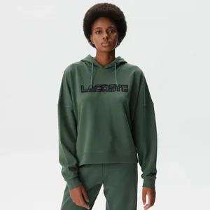 Женская толстовка Lacoste Branded Print Hoodie, зеленый, арт. SF2406