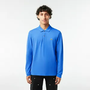 Мужское поло Lacoste L.12.21 Classic Fit с длинным рукавом, синий, арт. L1312