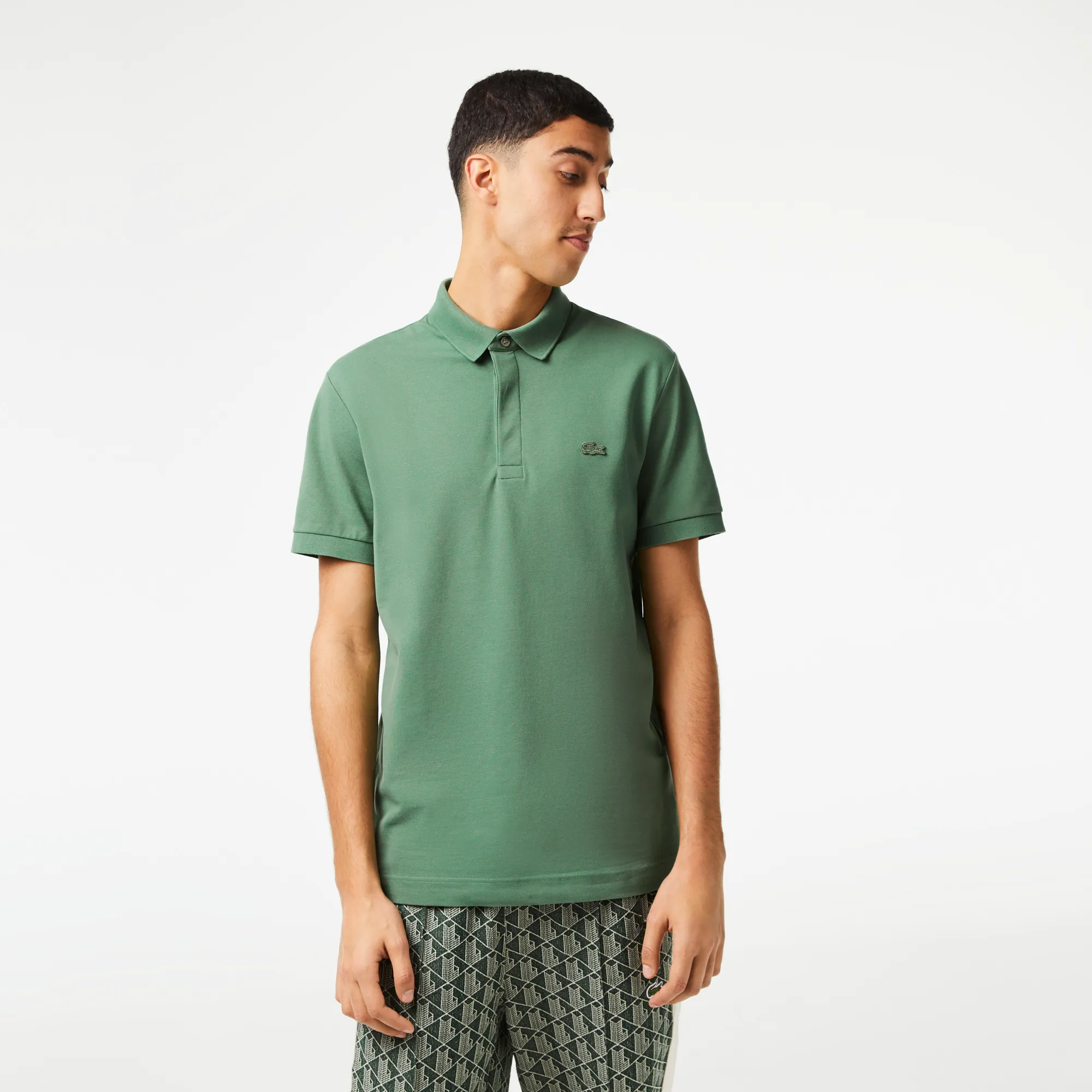 Мужское поло Lacoste PARIS, зеленый, арт. PH5522