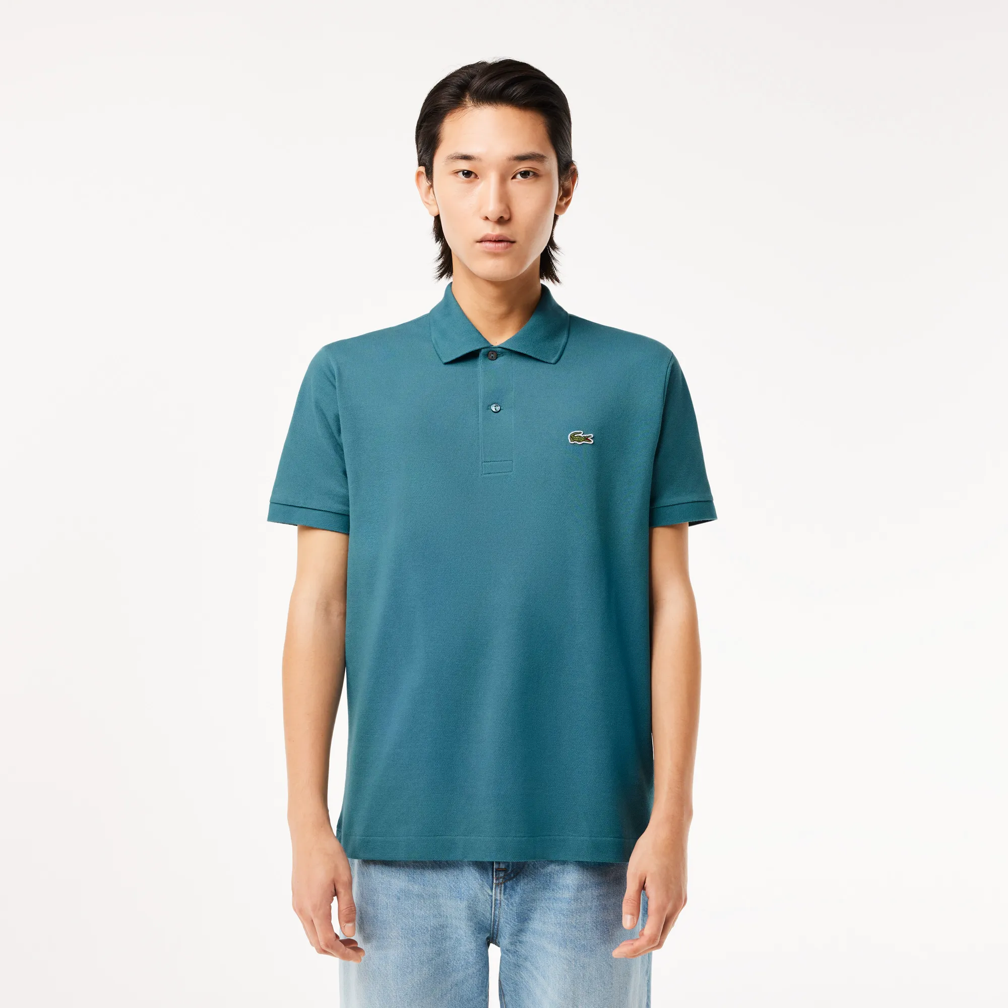 Мужское поло Lacoste L1212 Classic Fit, зеленый, арт. L1212