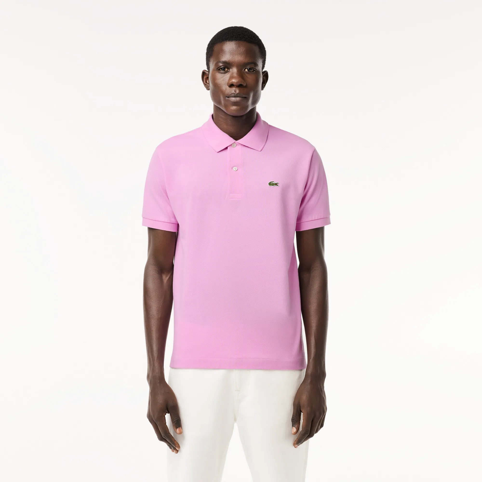 Мужское поло Lacoste Classic Fit, розовый, арт. L1212