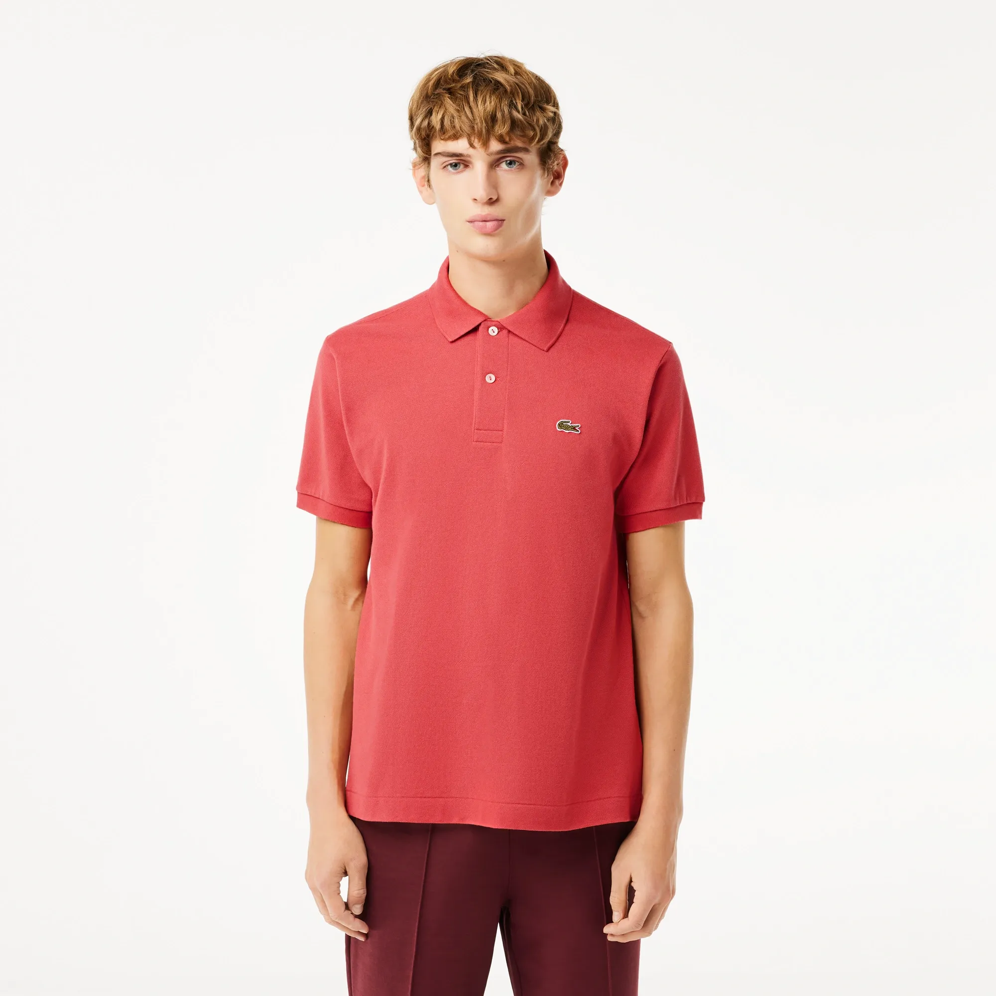 Мужское поло Lacoste Classic Fit, розовый, арт. L1212