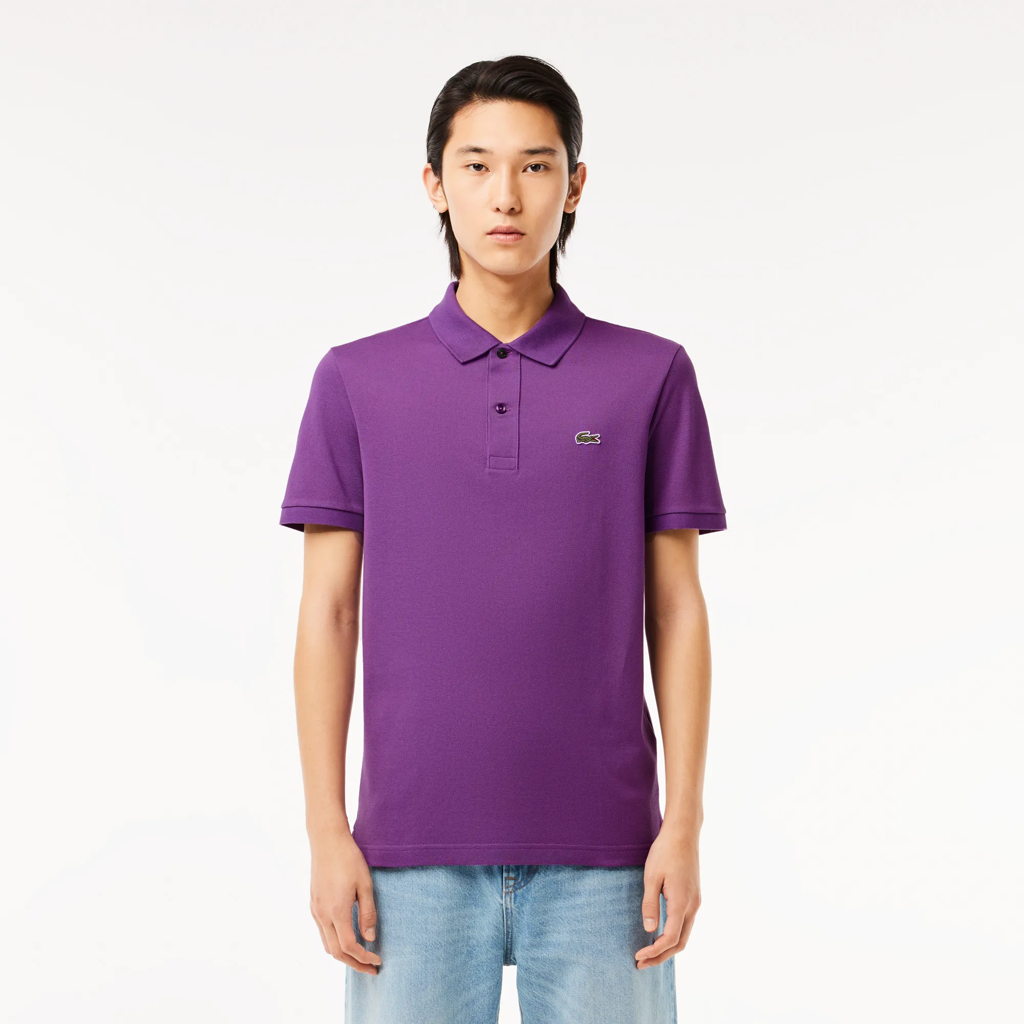Мужское поло Lacoste L.12.12 Slim Fit, фиолетовый, арт. PH4012