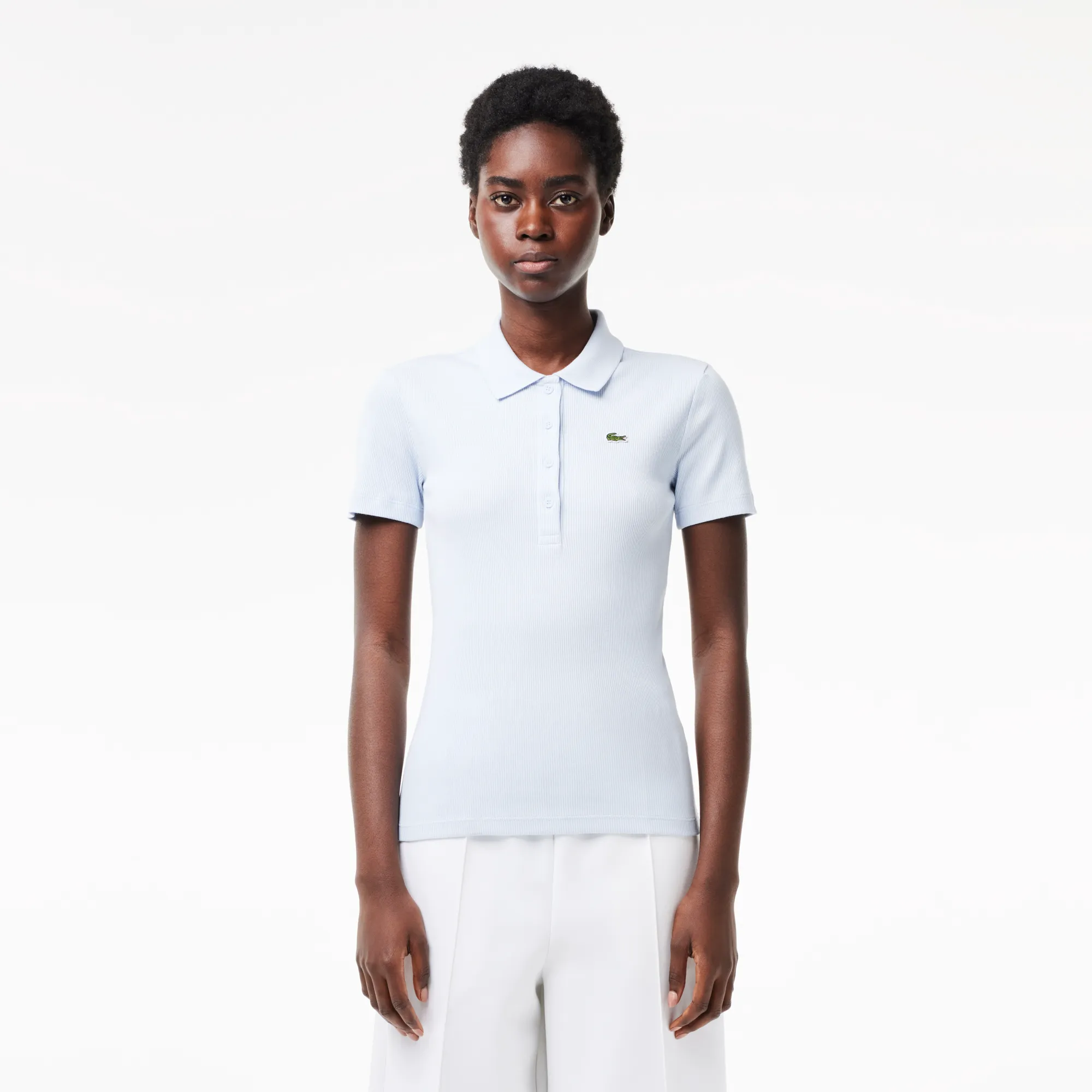 Женское поло Lacoste Slim Fit, голубой, арт. DF5377