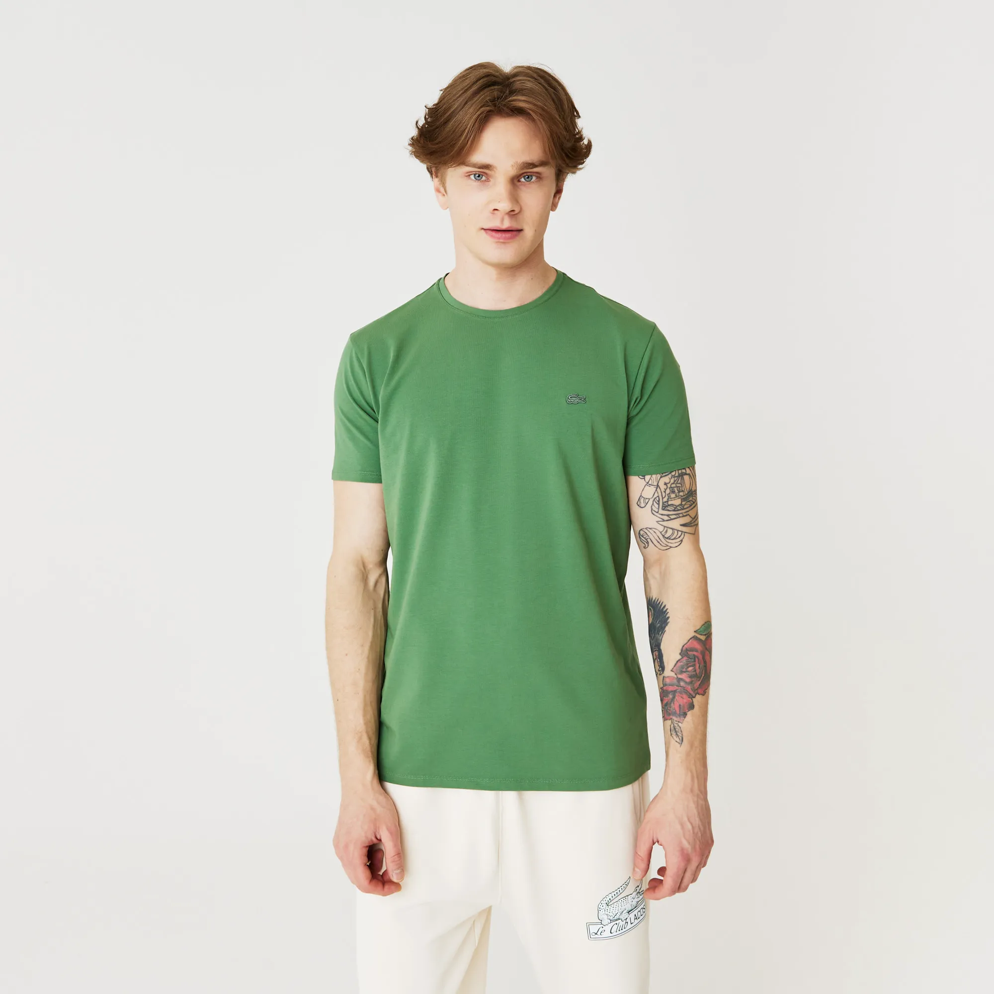Мужская футболка Lacoste Slim Fit, зеленый, арт. TH0998