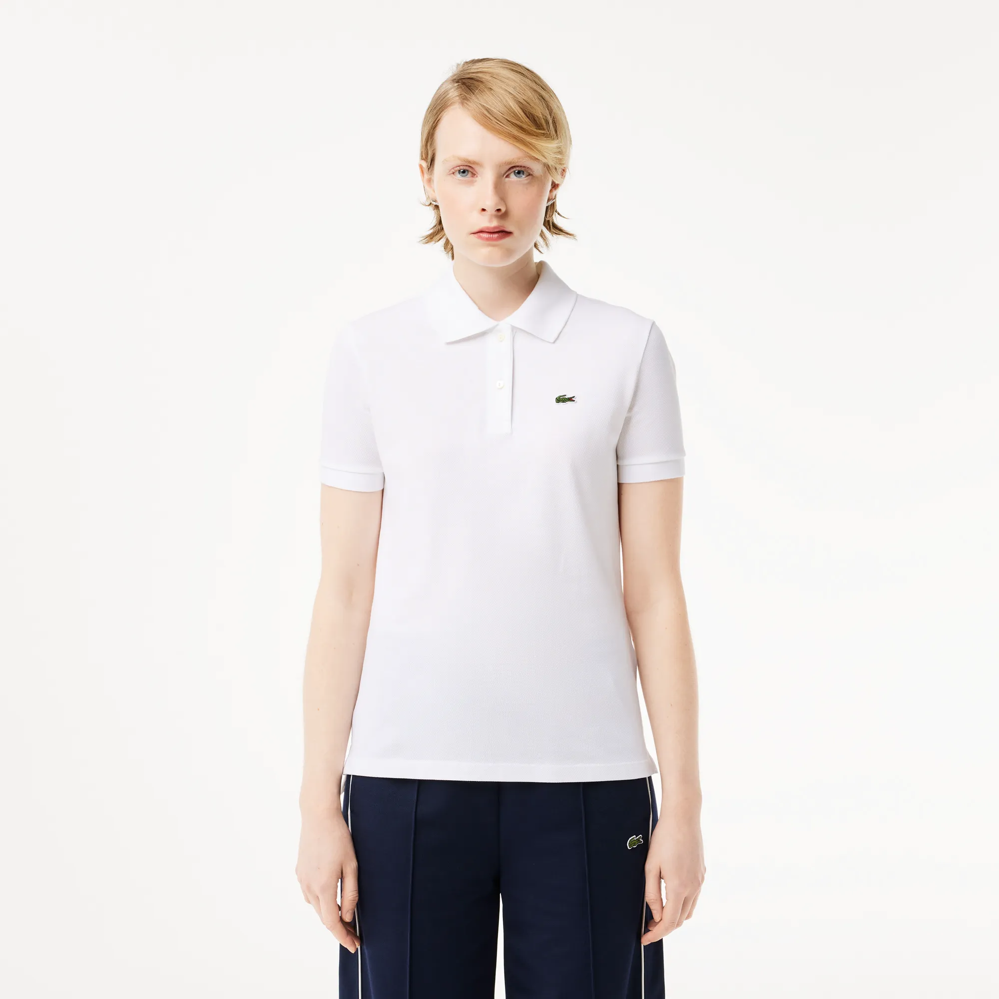 Женское поло Lacoste Classic Fit, белый, арт. PF7839